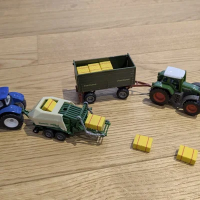 Kiện rơm cho xe Siku 1628 Krone Big Pack (tỉ lệ 1:87)