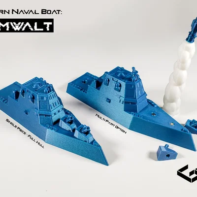 Mô hình tàu chiến hiện đại: Tàu khu trục lớp Zumwalt