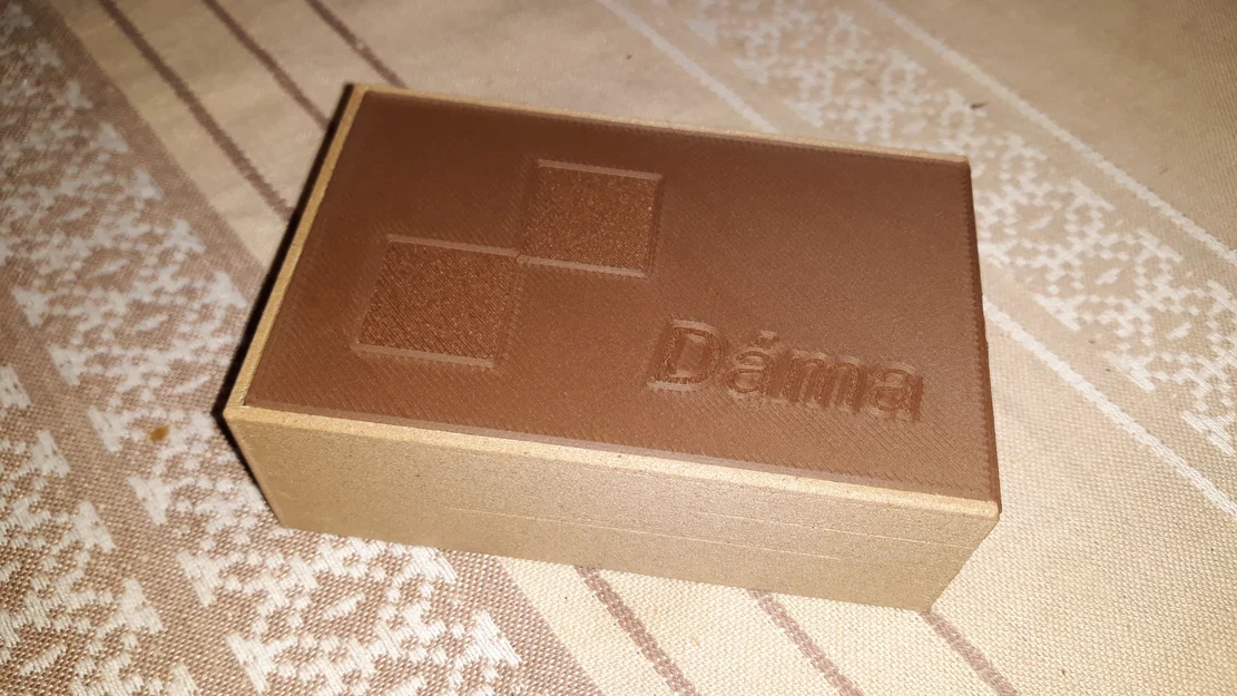 Bộ cờ Caro và cờ Đam mini kèm hộp đựng tiện lợi (3D Print) - Image 2