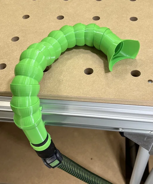 Ống hút bụi linh hoạt dạng khớp cho bàn MFT (lỗ 19mm - 20mm, ray Festool) - Image 1