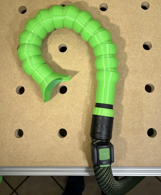 Ống hút bụi linh hoạt dạng khớp cho bàn MFT (lỗ 19mm - 20mm, ray Festool) - Image 4