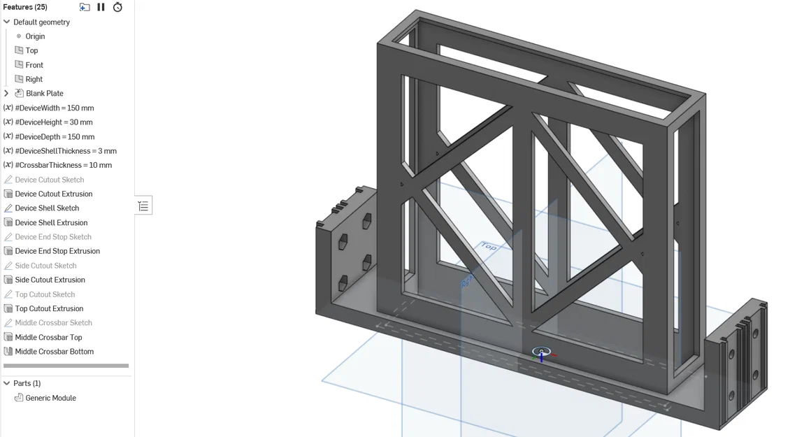Giá đỡ thiết bị tùy chỉnh ESRack (ESRack Customizable Device Mount) - Image 1