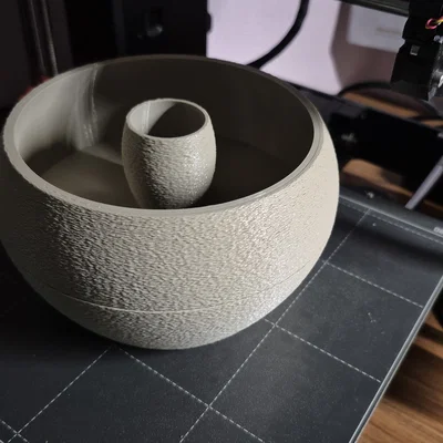 Tô đựng hạt dẻ cười 3D thông minh - Thiết kế 2 ngăn tiện lợi
