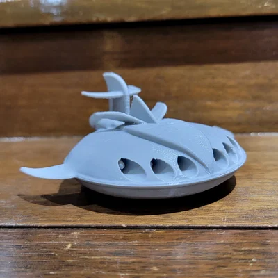 Mô hình 3D phi thuyền địch trong Grendizer/Goldorak