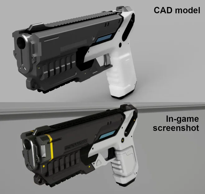 Mô hình súng Space Engineers 1:1 Warfare Pistol (Tĩnh) - Image 4