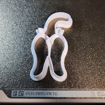 Khuôn cắt bánh quy hình mông mèo (Cat Butt Cookie Cutter) độc đáo
