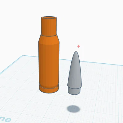 Mô hình viên đạn 50 cal hai mảnh rời in 3D ấn tượng