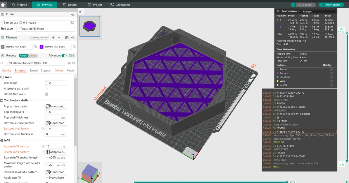 Tấm tiêu âm in 3D loại vừa! - Phiên bản cho Bambu & Prusa Mk4! - Image 5
