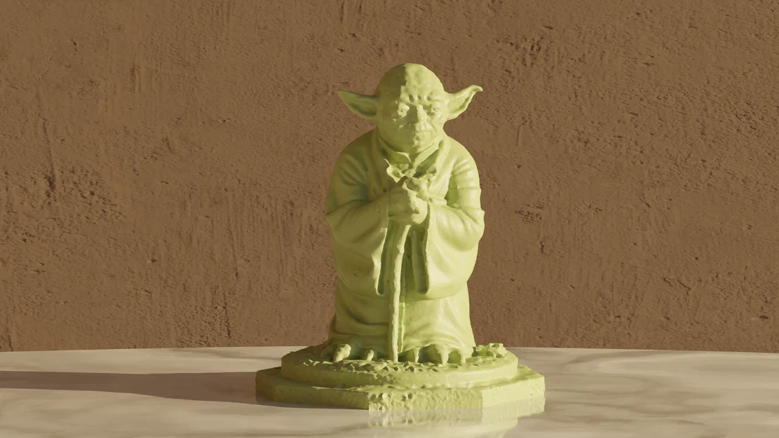 Mô hình tượng Master Yoda 3D - Đồ trang trí Star Wars cực chất - Image 1