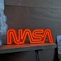 Bảng hiệu neon logo NASA dùng dây EL wire - Thumbnail 1