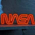 Bảng hiệu neon logo NASA dùng dây EL wire - Thumbnail 3