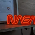 Bảng hiệu neon logo NASA dùng dây EL wire - Thumbnail 5