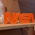 Bảng hiệu neon logo NASA dùng dây EL wire - Thumbnail 6