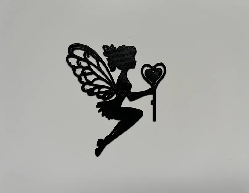 Mô hình trang trí tường nàng tiên Fairy Wall Art #4 in 3D xinh xắn - Image 1