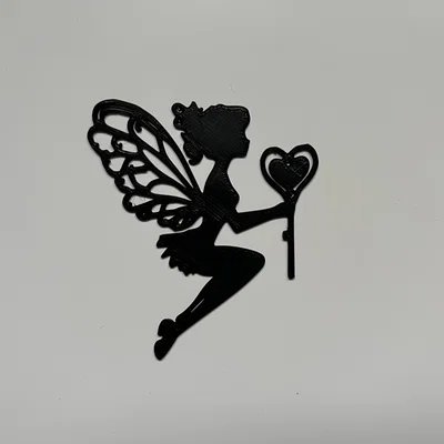 Mô hình trang trí tường nàng tiên Fairy Wall Art #4 in 3D xinh xắn