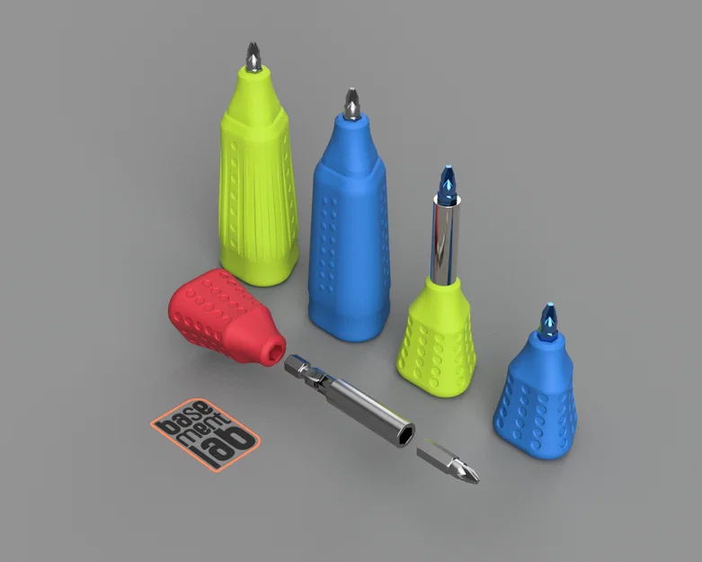 Tay cầm ngắn cho tua vít đầu Hex 1/4 inch - Image 1