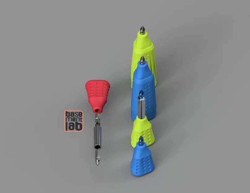 Tay cầm ngắn cho tua vít đầu Hex 1/4 inch - Image 2