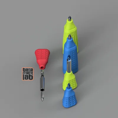 Tay cầm ngắn cho tua vít đầu Hex 1/4 inch