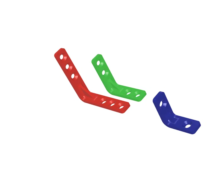 Bộ 3 ke góc 90° có gân tăng cứng - Image 1