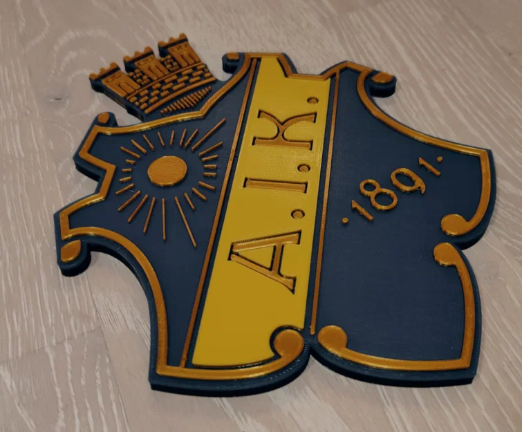 Mô hình khiên logo câu lạc bộ AIK - Image 1