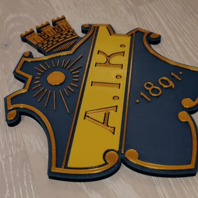 Mô hình khiên logo câu lạc bộ AIK