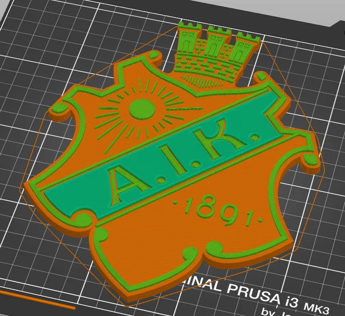 Mô hình khiên logo câu lạc bộ AIK - Image 3