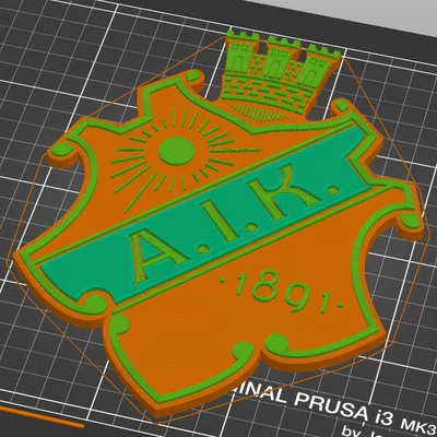 Mô hình khiên logo câu lạc bộ AIK