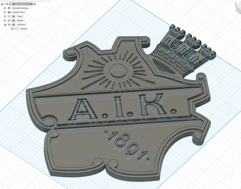 Mô hình khiên logo câu lạc bộ AIK - Image 4