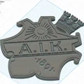 Mô hình khiên logo câu lạc bộ AIK - Thumbnail 4