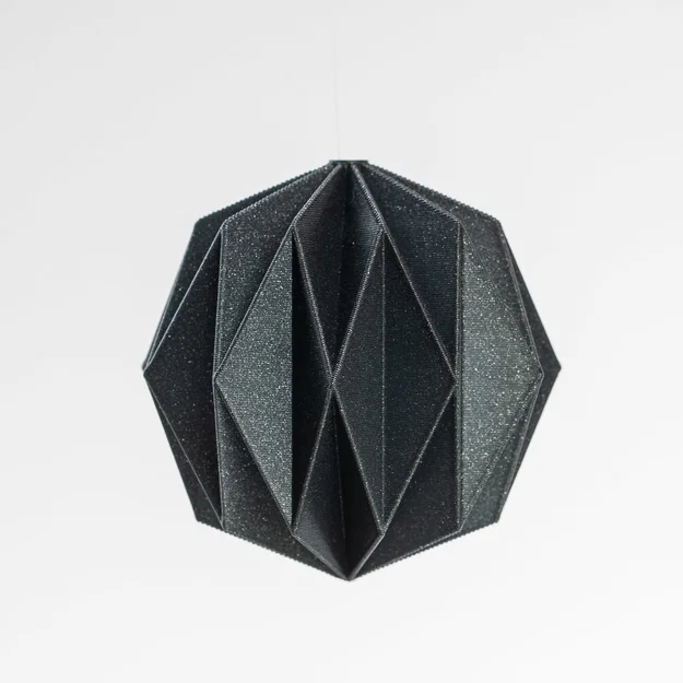 Quả cầu trang trí Giáng sinh phong cách Origami in 3D - Image 3