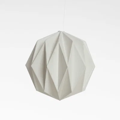 Quả cầu trang trí Giáng sinh phong cách Origami in 3D