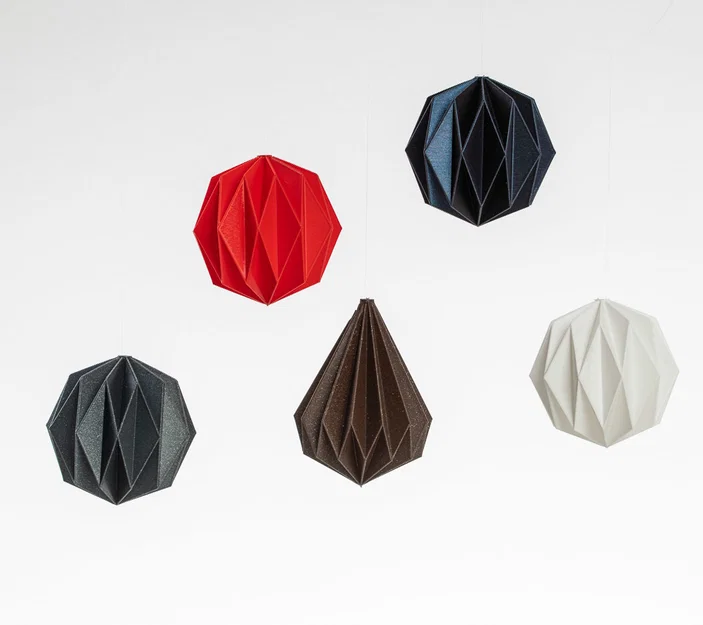 Quả cầu trang trí Giáng sinh phong cách Origami in 3D - Image 5