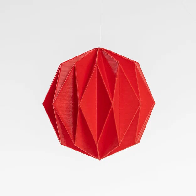 Quả cầu trang trí Giáng sinh phong cách Origami in 3D - Image 7