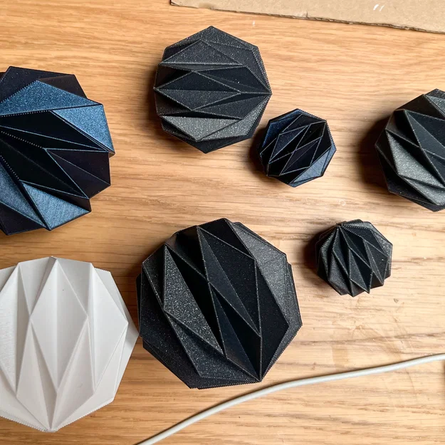 Quả cầu trang trí Giáng sinh phong cách Origami in 3D - Image 9