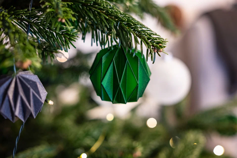 Quả cầu trang trí Giáng sinh phong cách Origami in 3D - Image 13