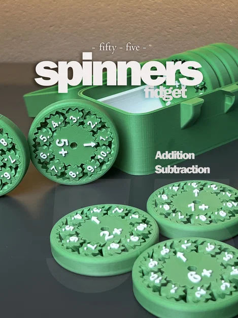 Math Fidget Spinners 5,5 - Công cụ học toán cộng trừ nhân chia - Image 1