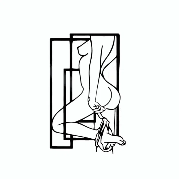 Tranh treo tường nghệ thuật Framework tối giản (In 3D file STL) - Image 1