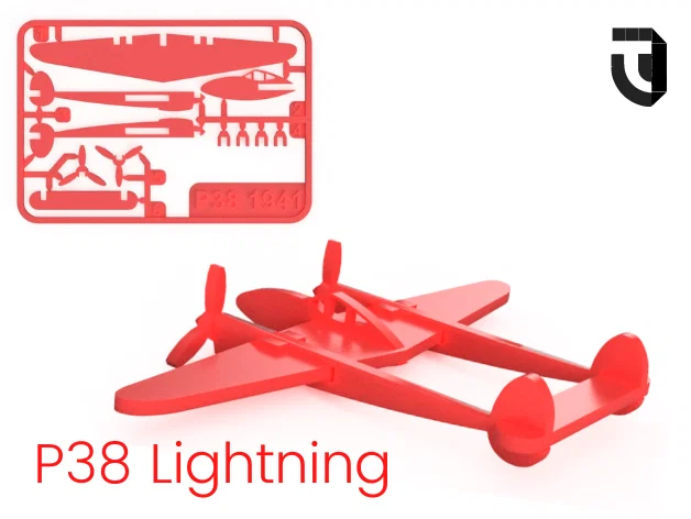 P38 Lightning Kit Card - Các Dòng Máy Bay Nổi Tiếng - Image 1