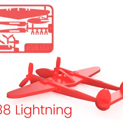 P38 Lightning Kit Card - Các Dòng Máy Bay Nổi Tiếng