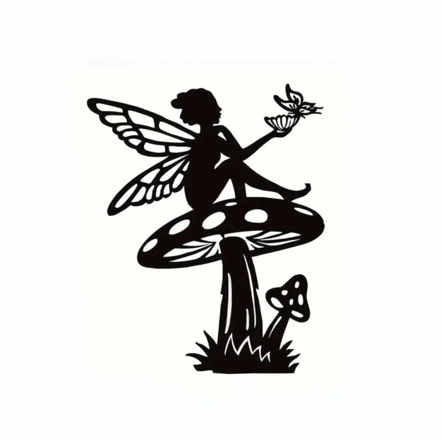 Mô hình trang trí tường Fairy Nấm (Mushroom Fairy) độc đáo - Image 1