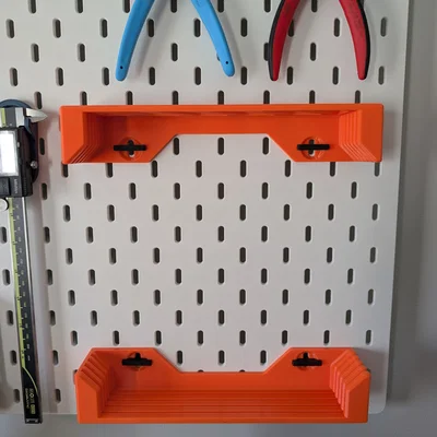 Giá đỡ tấm thép Prusa cho hệ thống Ikea Skadis T-Clip