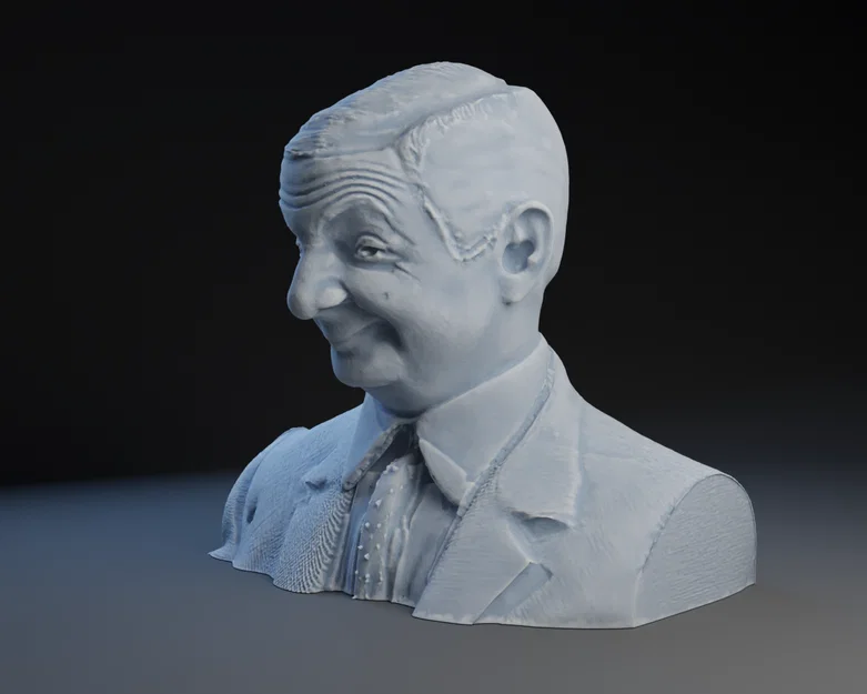 Mô hình 3D tượng Mr. Bean (Rowan Atkinson) đầy biểu cảm - Image 1