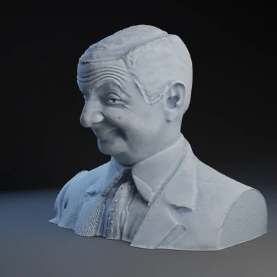 Mô hình 3D tượng Mr. Bean (Rowan Atkinson) đầy biểu cảm