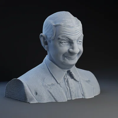 Mô hình 3D tượng Mr. Bean (Rowan Atkinson) đầy biểu cảm