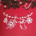 Dây treo trang trí Giáng sinh với người tuyết, tuần lộc và bông tuyết - Thumbnail 3