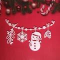 Dây treo trang trí Giáng sinh với người tuyết, tuần lộc và bông tuyết - Thumbnail 4