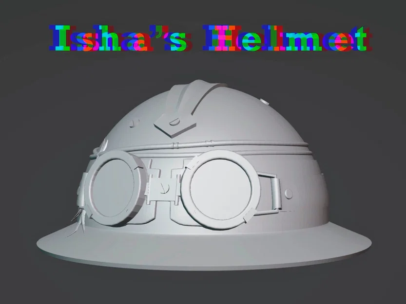 Mô hình 3D Mũ bảo hiểm Isha (Arcane) dành cho Cosplay - Image 1