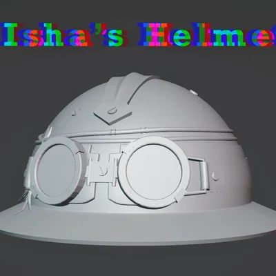 Mô hình 3D Mũ bảo hiểm Isha (Arcane) dành cho Cosplay
