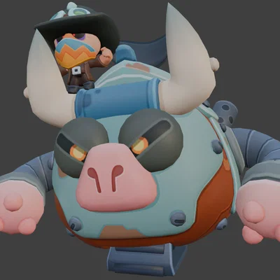 Mô hình 3D Rodeo Hank (Brawl Stars) cực chất cho người hâm mộ