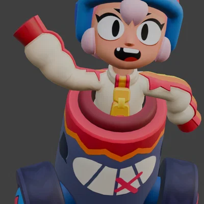 Mô hình 3D Bonnie từ Brawl Stars - Tải file STL chi tiết